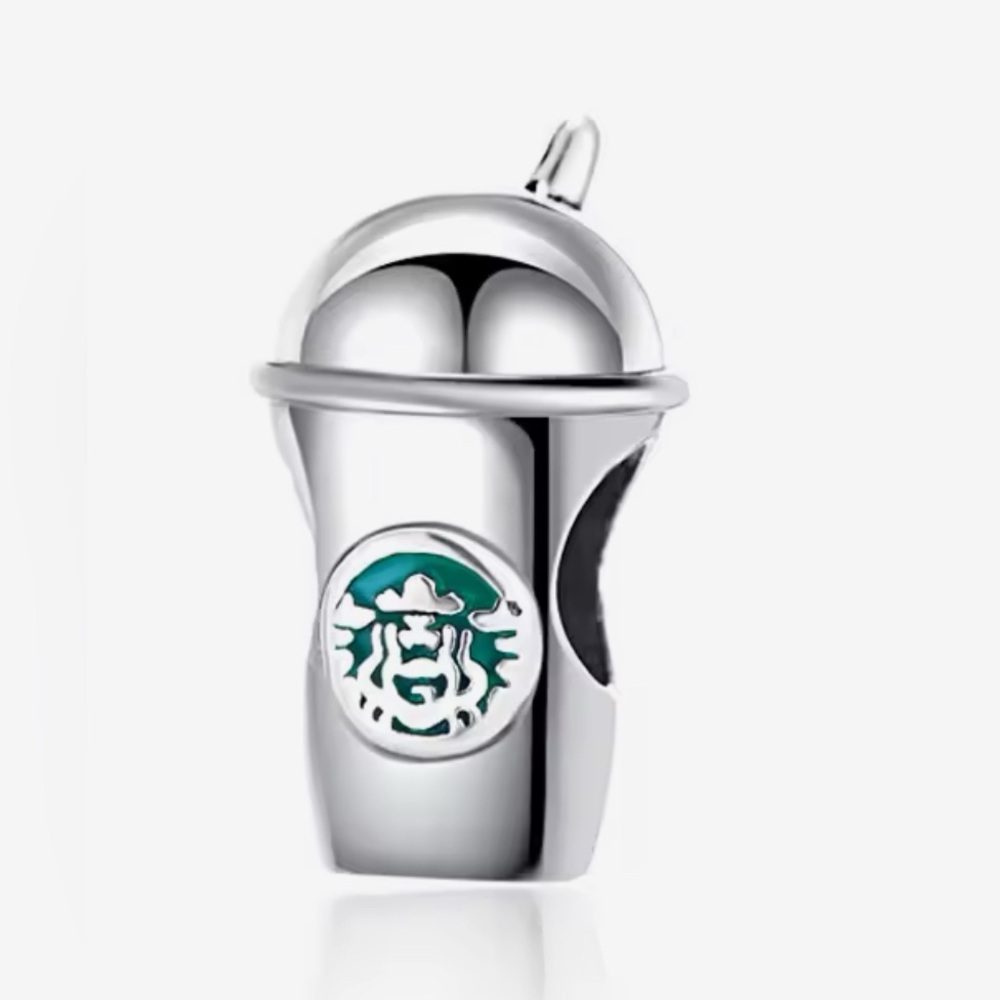 Silver Coffee Starbucks Charm For Pandora Braclets